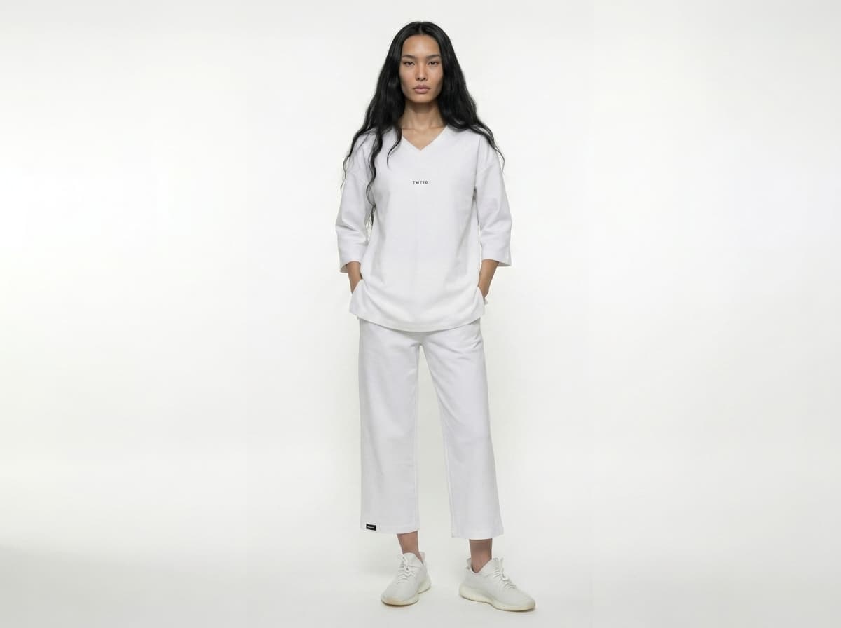 Белый медицинский халат на вешалке