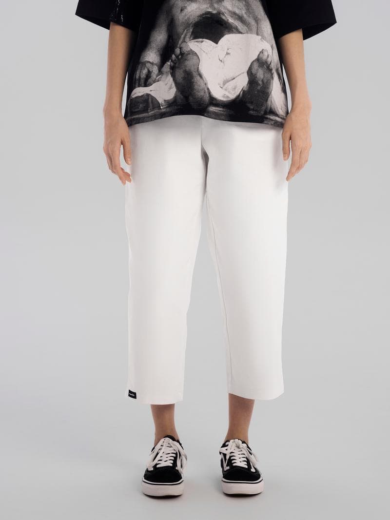 Брюки Wide белые жен — фото 1