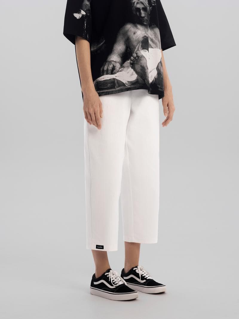 Брюки Wide белые жен — фото 2