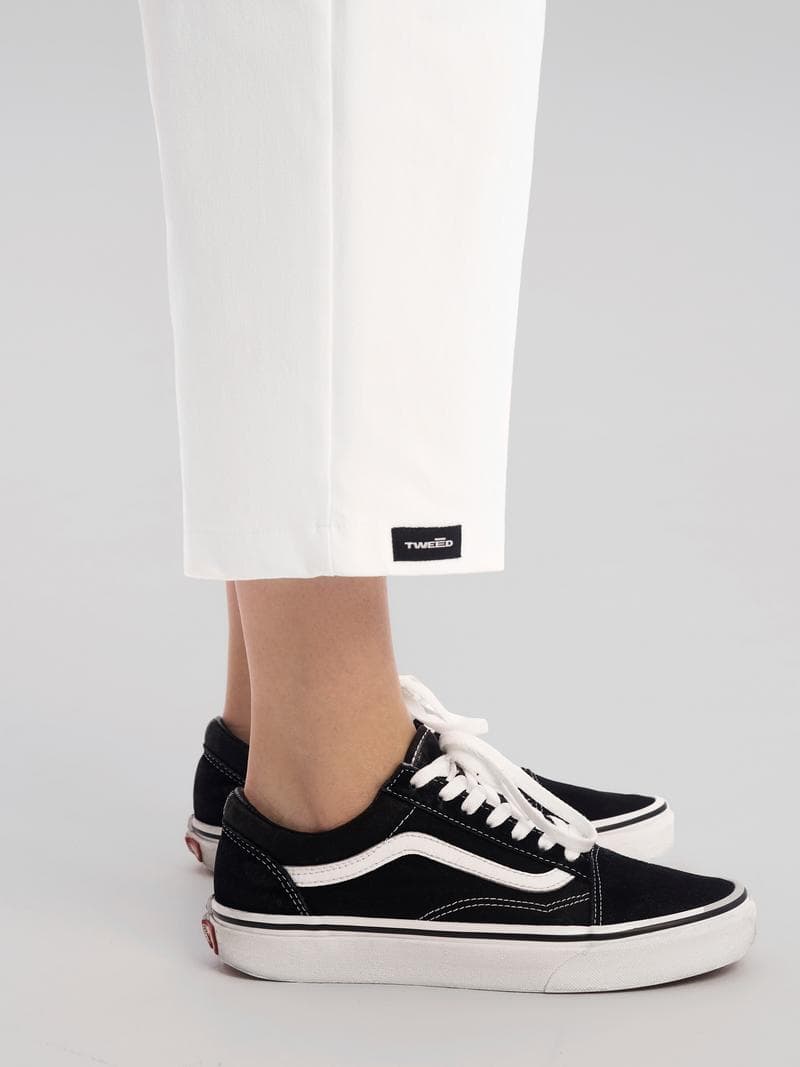 Брюки Wide белые жен — фото 4