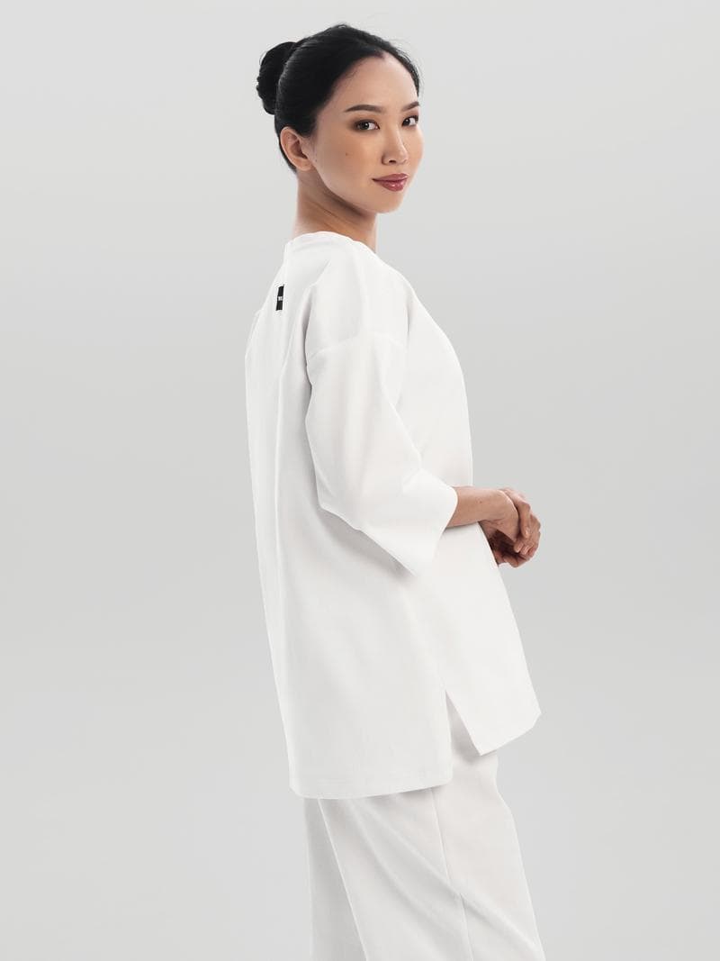 Топ классический белый жен — фото 3