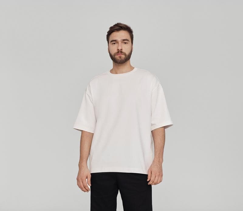 Футболка классическая белая муж — фото 1