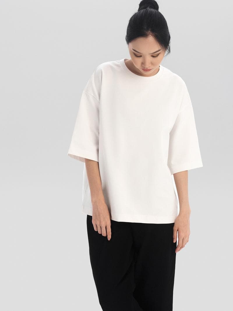 Футболка классическая белая жен — фото 4